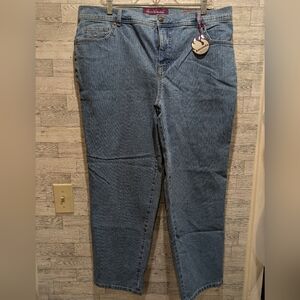Gloria Vanderbilt Blue Straight Leg Jeans Size 16W NWT